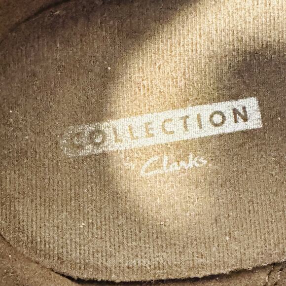 Clarks Wallabee Shoes Womens 9.5 Brown Leather Moc Toe Lace Up Comfort Boots - Picture 10 of 12